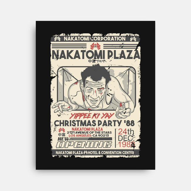 Yippee Ki Yay Christmas Party-None-Stretched-Canvas-CarloJ1956