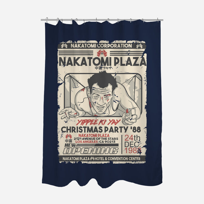 Yippee Ki Yay Christmas Party-None-Polyester-Shower Curtain-CarloJ1956