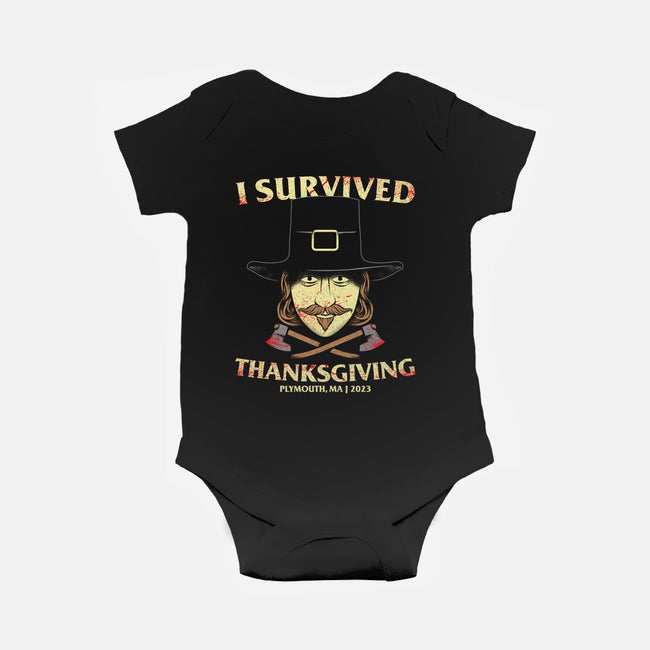 Thanksgiving Survivor-Baby-Basic-Onesie-goodidearyan