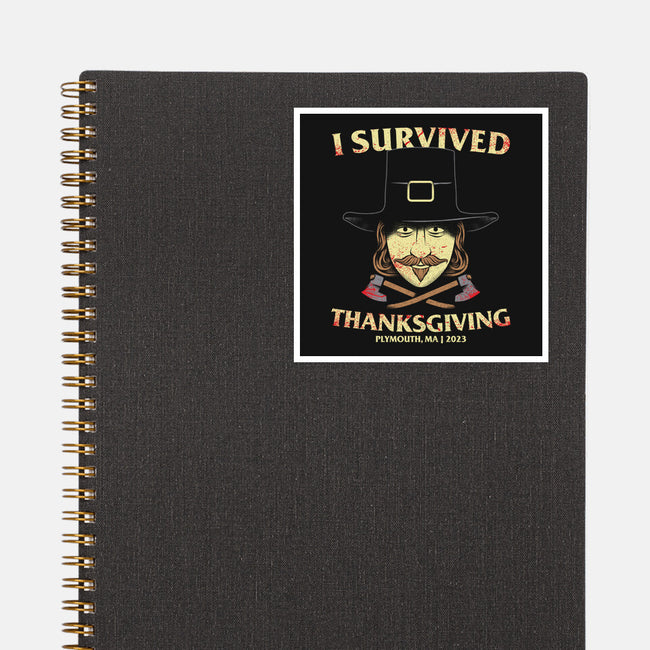 Thanksgiving Survivor-None-Glossy-Sticker-goodidearyan