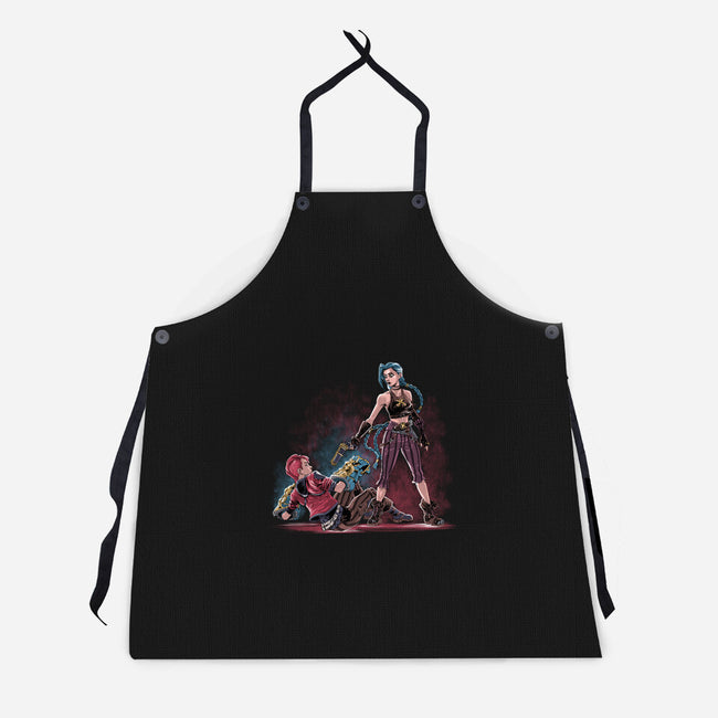 Reservoir Sisters-Unisex-Kitchen-Apron-zascanauta