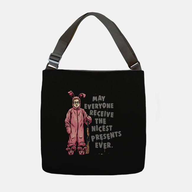 Deranged Bunny-None-Adjustable Tote-Bag-glitchygorilla