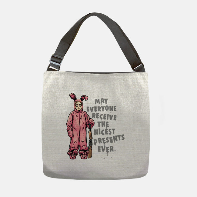 Deranged Bunny-None-Adjustable Tote-Bag-glitchygorilla