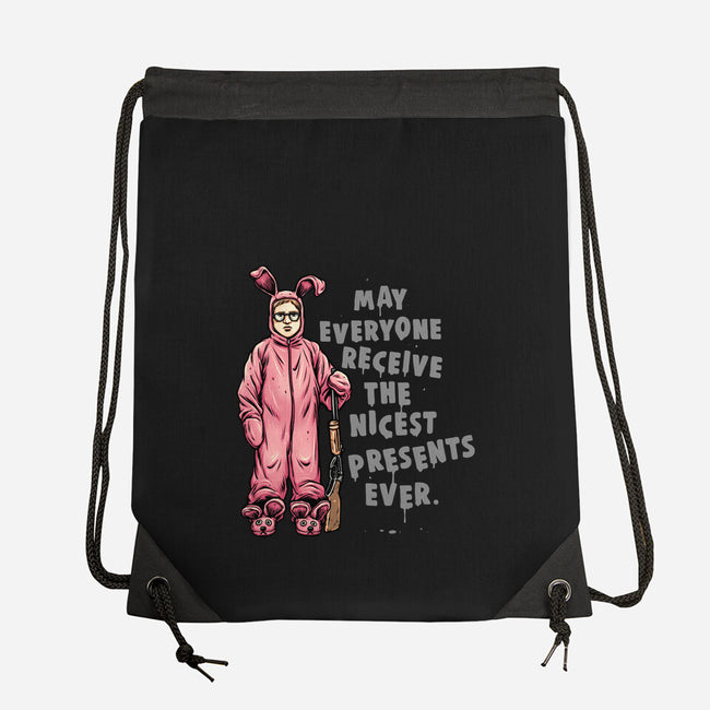 Deranged Bunny-None-Drawstring-Bag-glitchygorilla