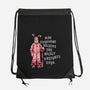 Deranged Bunny-None-Drawstring-Bag-glitchygorilla