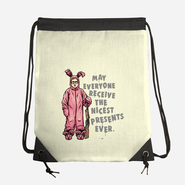 Deranged Bunny-None-Drawstring-Bag-glitchygorilla