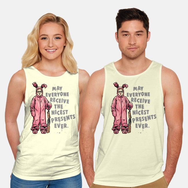 Deranged Bunny-Unisex-Basic-Tank-glitchygorilla