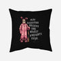 Deranged Bunny-None-Removable Cover w Insert-Throw Pillow-glitchygorilla