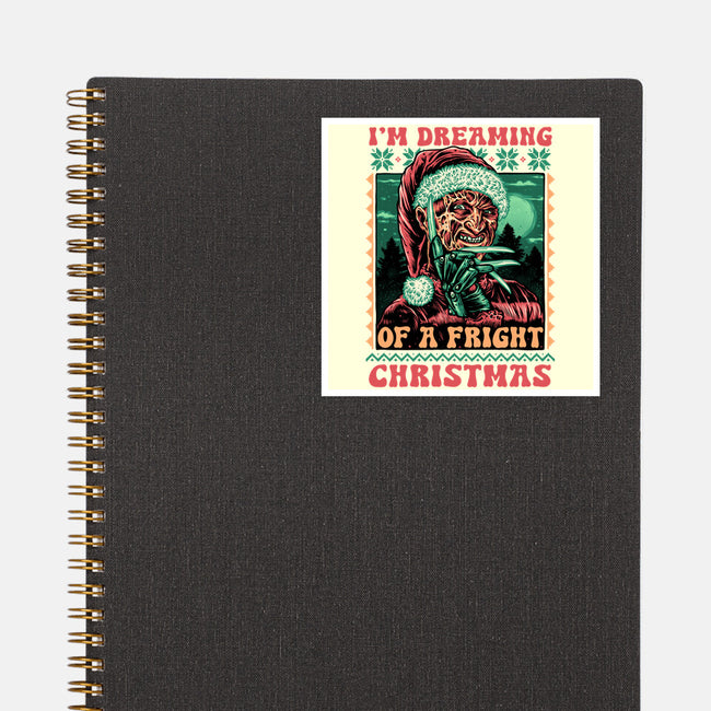 Fright Christmas-None-Glossy-Sticker-glitchygorilla