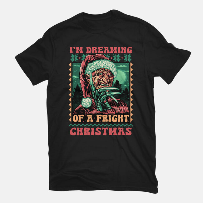 Fright Christmas-Womens-Basic-Tee-glitchygorilla