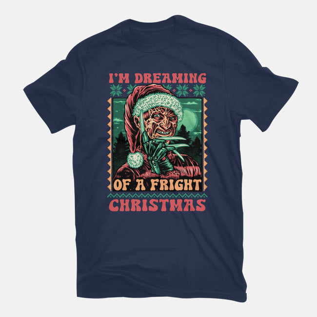 Fright Christmas-Womens-Basic-Tee-glitchygorilla