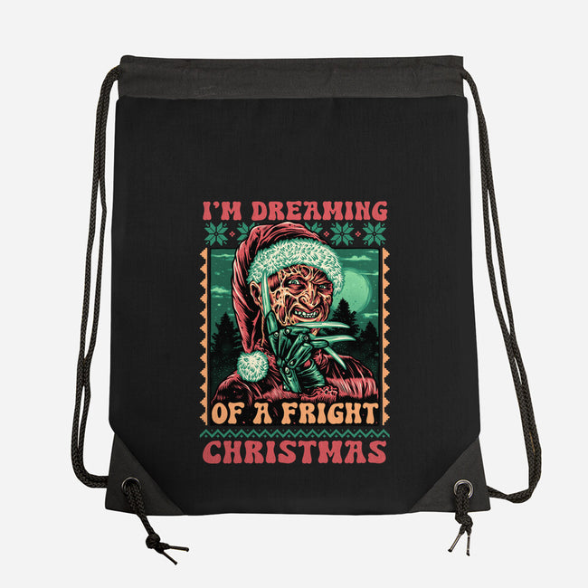 Fright Christmas-None-Drawstring-Bag-glitchygorilla