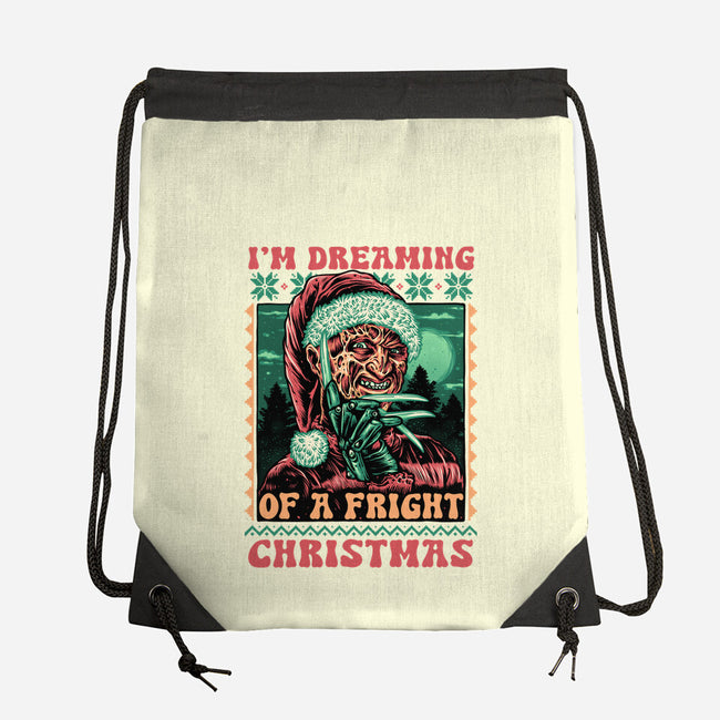 Fright Christmas-None-Drawstring-Bag-glitchygorilla