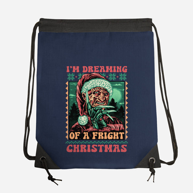 Fright Christmas-None-Drawstring-Bag-glitchygorilla