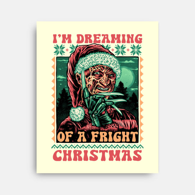 Fright Christmas-None-Stretched-Canvas-glitchygorilla