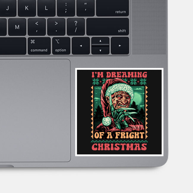 Fright Christmas-None-Glossy-Sticker-glitchygorilla