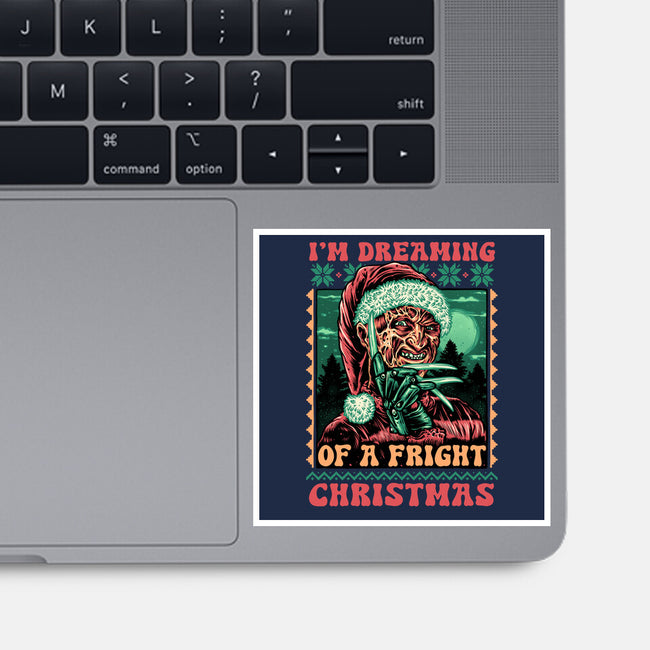 Fright Christmas-None-Glossy-Sticker-glitchygorilla