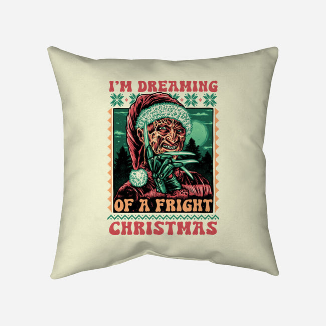 Fright Christmas-None-Removable Cover w Insert-Throw Pillow-glitchygorilla