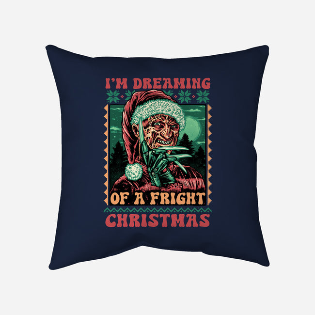 Fright Christmas-None-Removable Cover w Insert-Throw Pillow-glitchygorilla