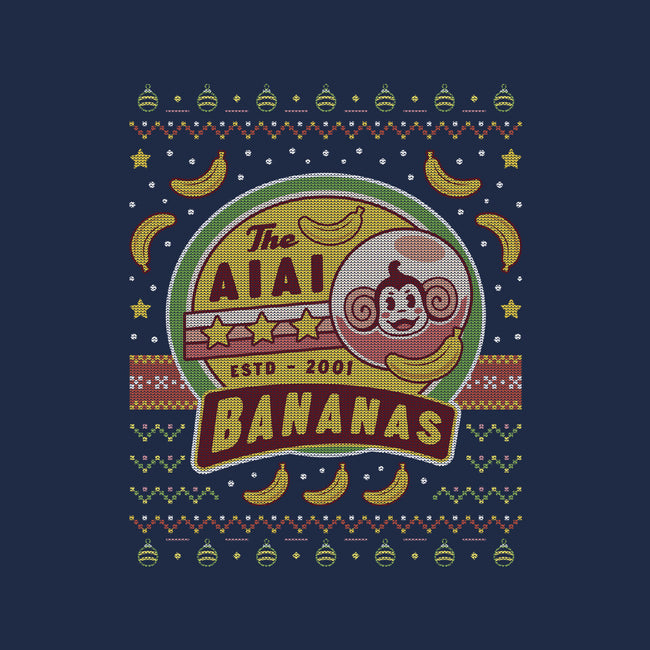 Aiai Bananas Ugly Sweater-Womens-Basic-Tee-LAGELANTEE