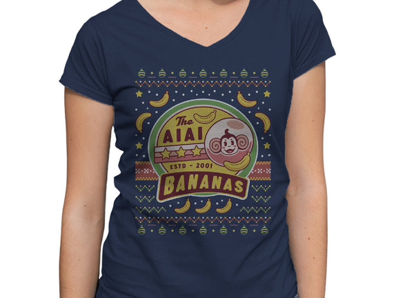 Aiai Bananas Ugly Sweater