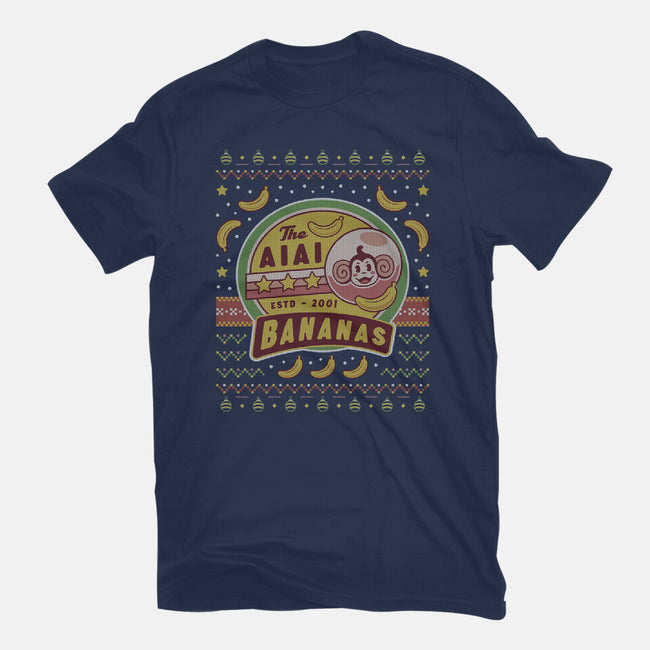 Aiai Bananas Ugly Sweater-Unisex-Basic-Tee-LAGELANTEE