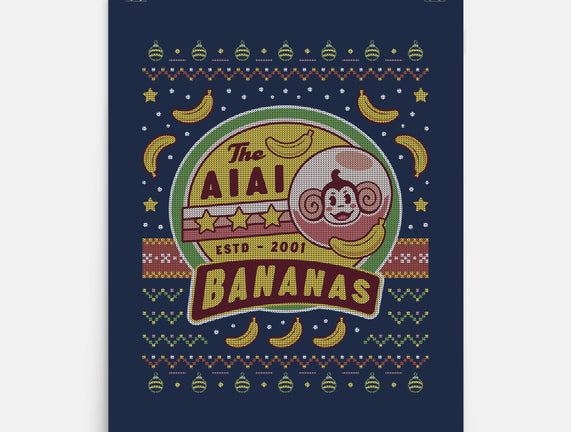 Aiai Bananas Ugly Sweater