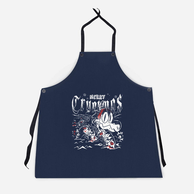 Merry Cryptmas Nessie-Unisex-Kitchen-Apron-estudiofitas