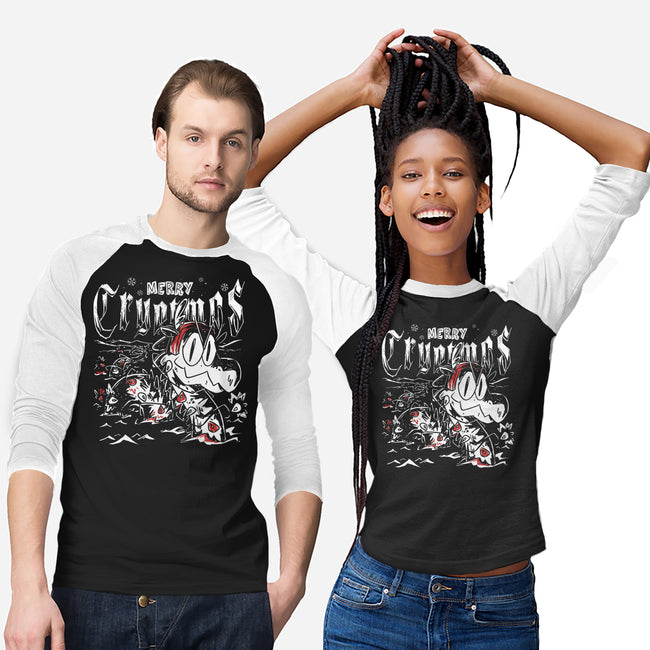 Merry Cryptmas Nessie-Unisex-Baseball-Tee-estudiofitas