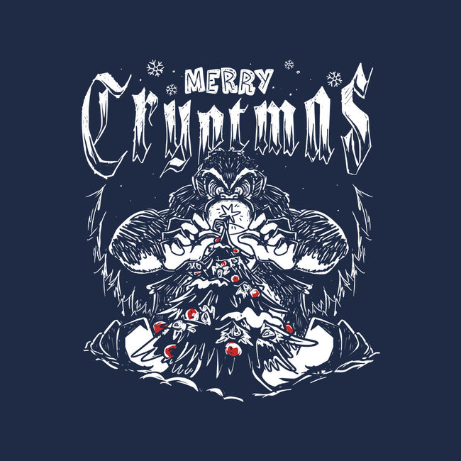 Merry Cryptmas Bigfoot-Womens-V-Neck-Tee-estudiofitas