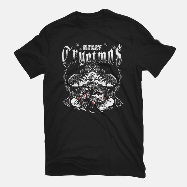 Merry Cryptmas Bigfoot-Womens-Basic-Tee-estudiofitas
