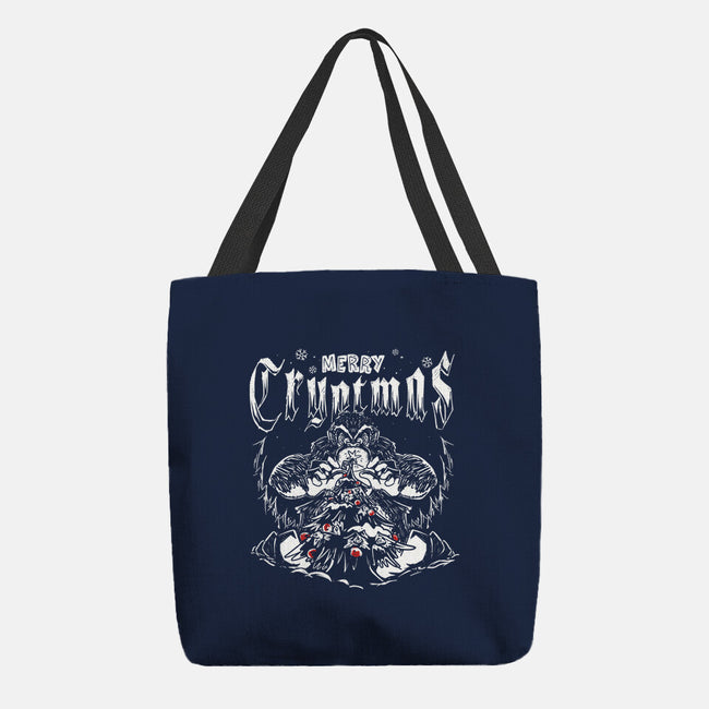 Merry Cryptmas Bigfoot-None-Basic Tote-Bag-estudiofitas