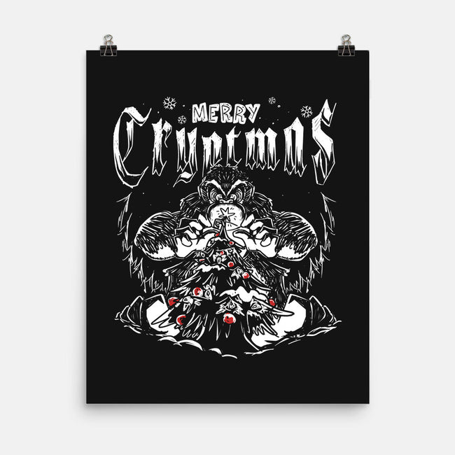 Merry Cryptmas Bigfoot-None-Matte-Poster-estudiofitas