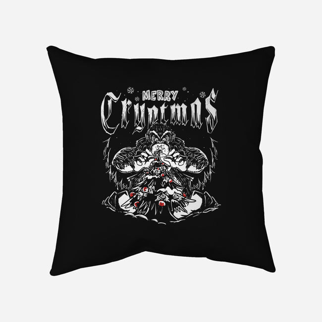 Merry Cryptmas Bigfoot-None-Removable Cover w Insert-Throw Pillow-estudiofitas