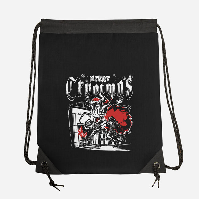 Merry Cryptmas Krampus-None-Drawstring-Bag-estudiofitas