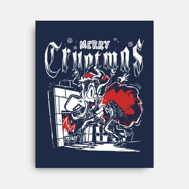 Merry Cryptmas Krampus-None-Stretched-Canvas-estudiofitas