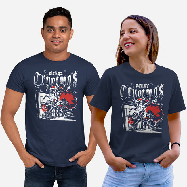 Merry Cryptmas Krampus-Unisex-Basic-Tee-estudiofitas