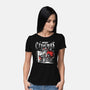 Merry Cryptmas Krampus-Womens-Basic-Tee-estudiofitas