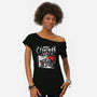 Merry Cryptmas Krampus-Womens-Off Shoulder-Tee-estudiofitas