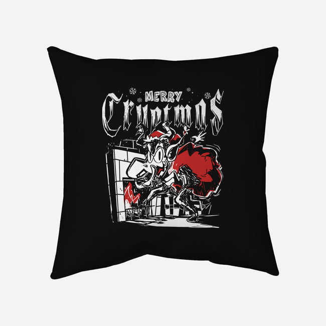 Merry Cryptmas Krampus-None-Removable Cover w Insert-Throw Pillow-estudiofitas