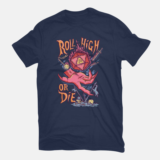 Roll High Or Die Evil-Womens-Fitted-Tee-marsdkart