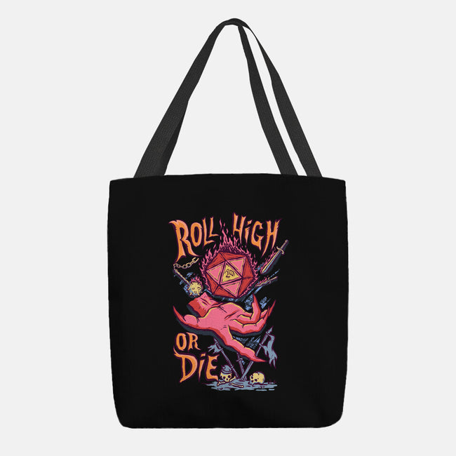 Roll High Or Die Evil-None-Basic Tote-Bag-marsdkart