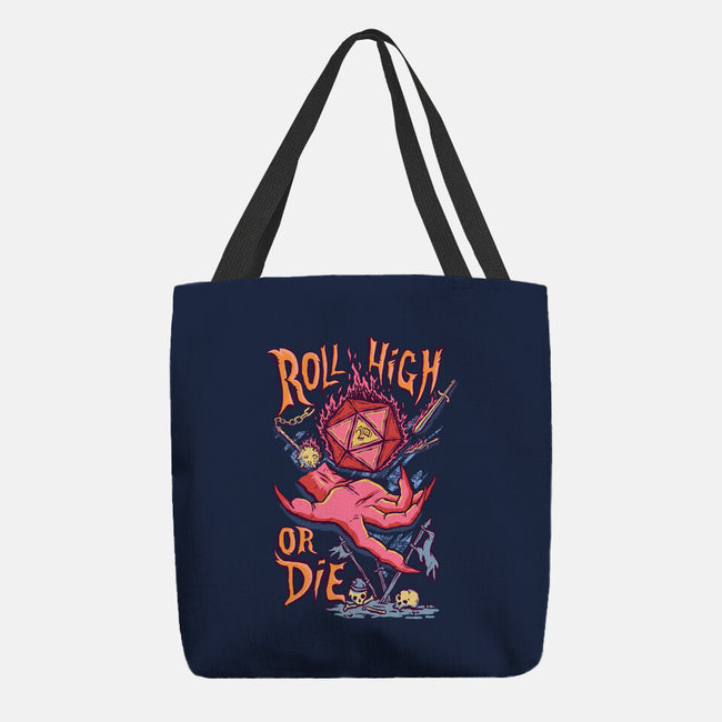 Roll High Or Die Evil-None-Basic Tote-Bag-marsdkart