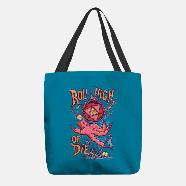 Roll High Or Die Evil-None-Basic Tote-Bag-marsdkart