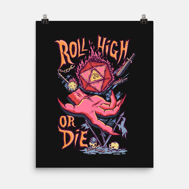 Roll High Or Die Evil-None-Matte-Poster-marsdkart