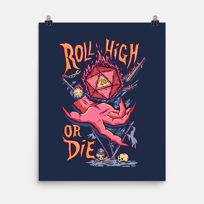 Roll High Or Die Evil-None-Matte-Poster-marsdkart