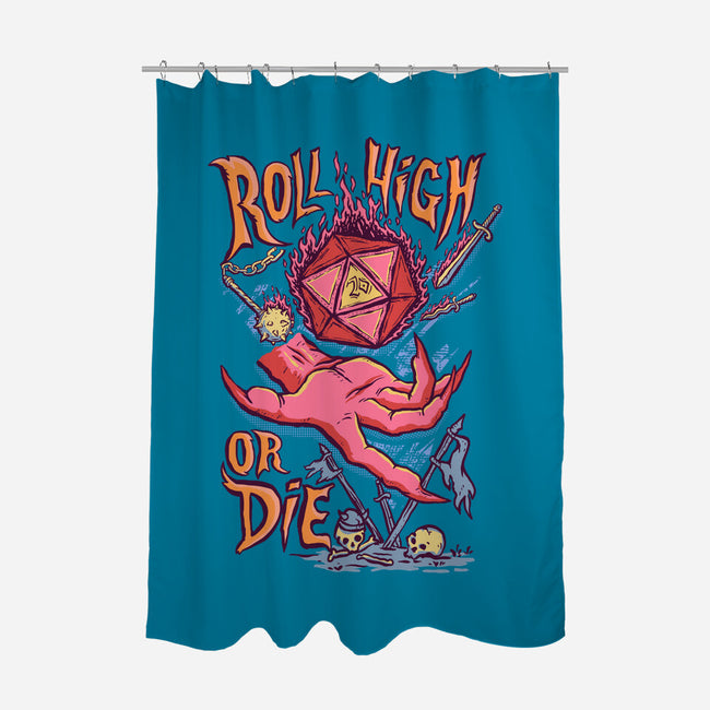 Roll High Or Die Evil-None-Polyester-Shower Curtain-marsdkart