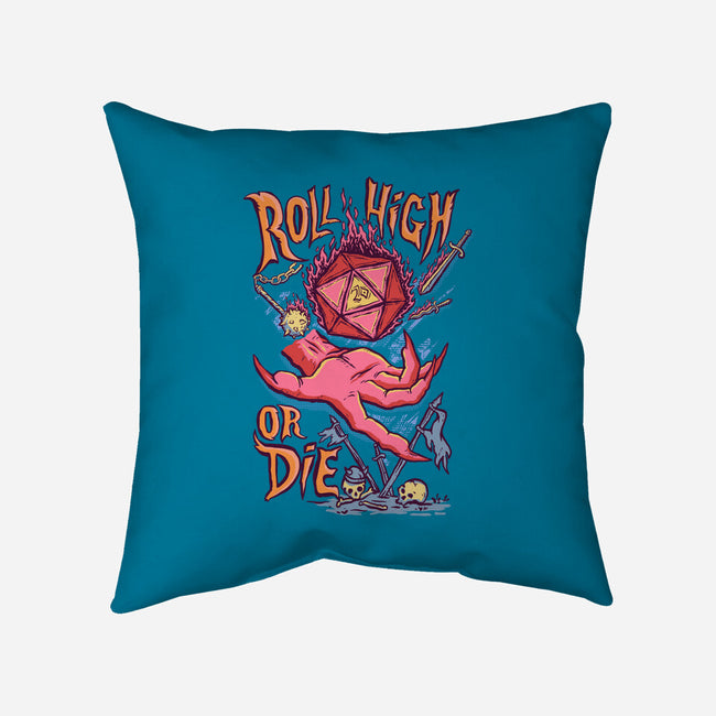 Roll High Or Die Evil-None-Removable Cover w Insert-Throw Pillow-marsdkart