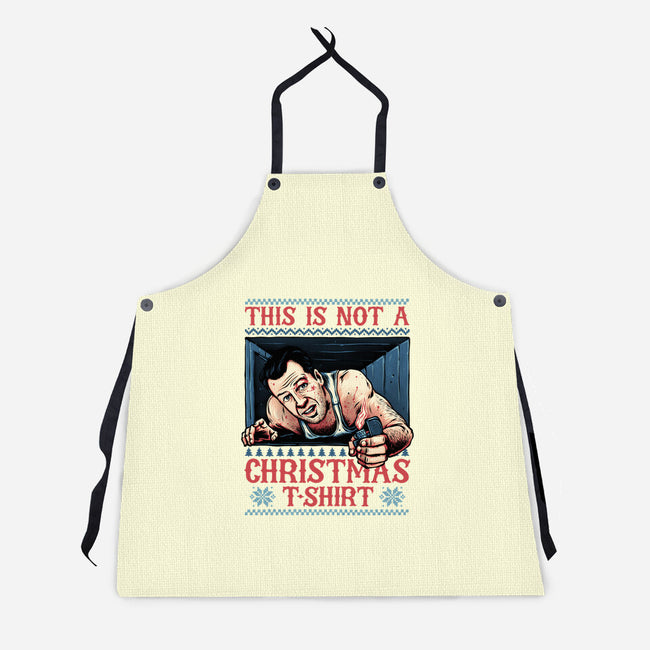 Not A Christmas Tshirt-Unisex-Kitchen-Apron-glitchygorilla