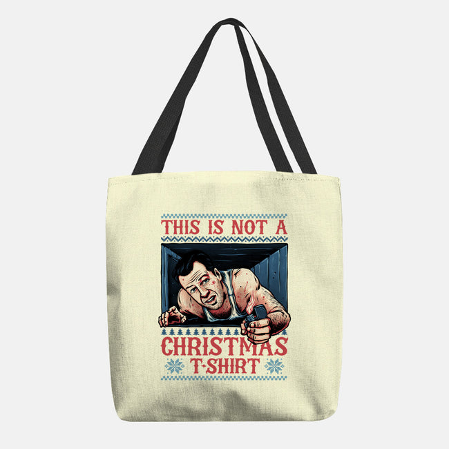 Not A Christmas Tshirt-None-Basic Tote-Bag-glitchygorilla